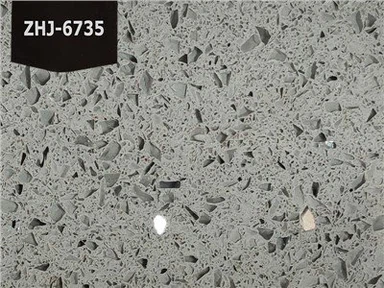 স্পার্কলিং গ্রে কোয়ার্টজ স্টোন স্ল্যাব